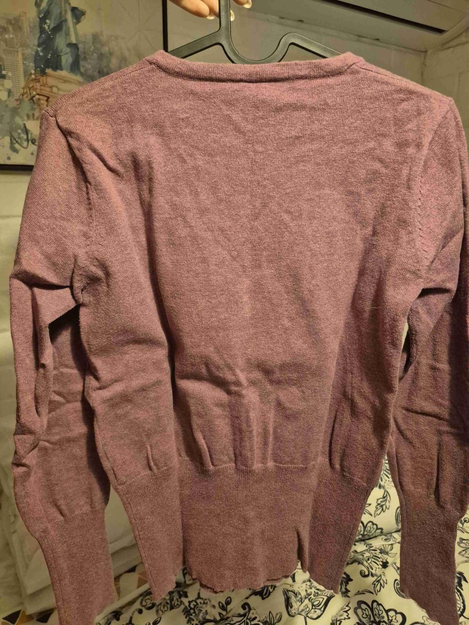 Cardigan morado manga larga - miniatura 4