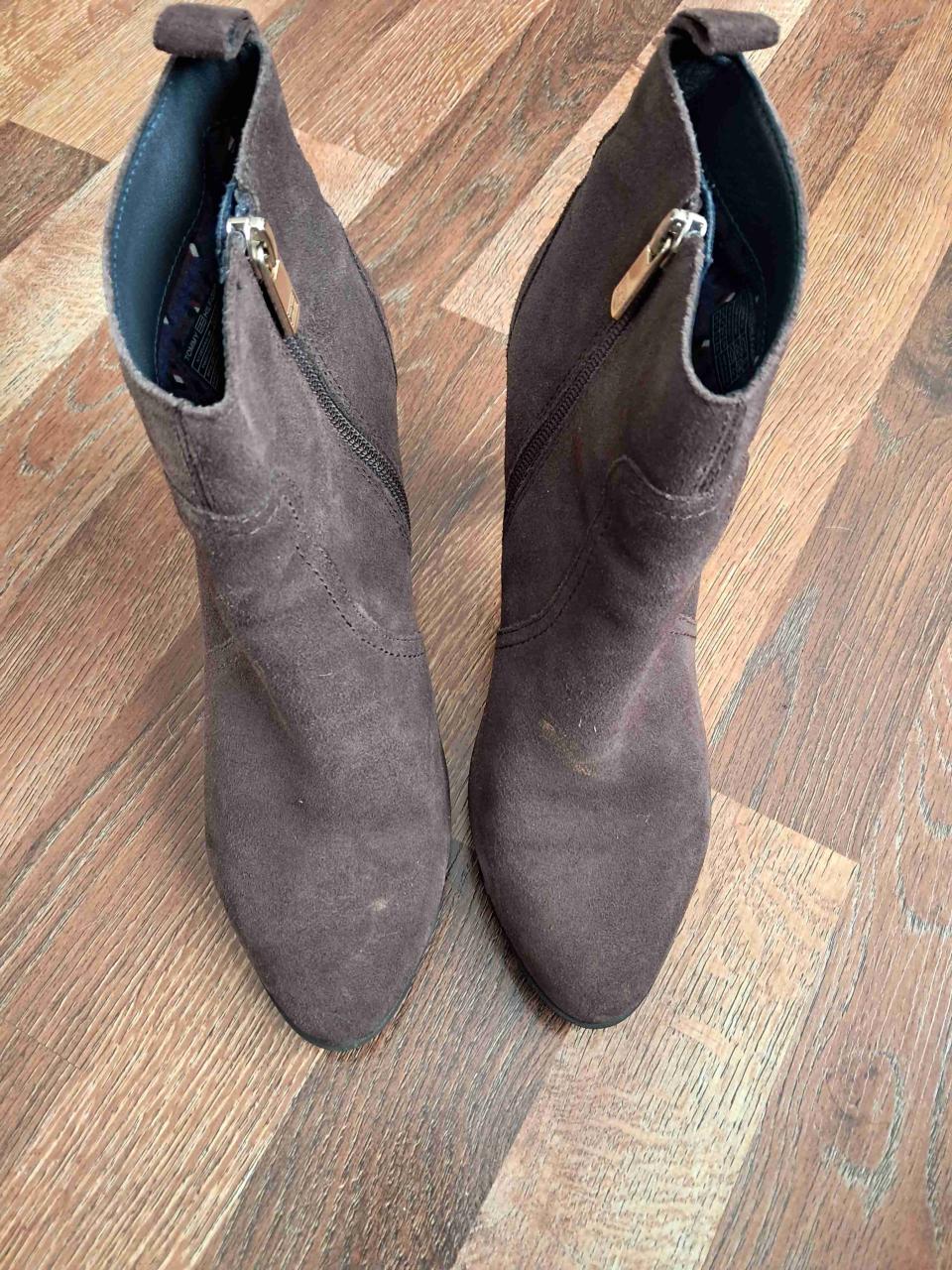 Botines marrones con cierre Talla 38 - miniatura 1