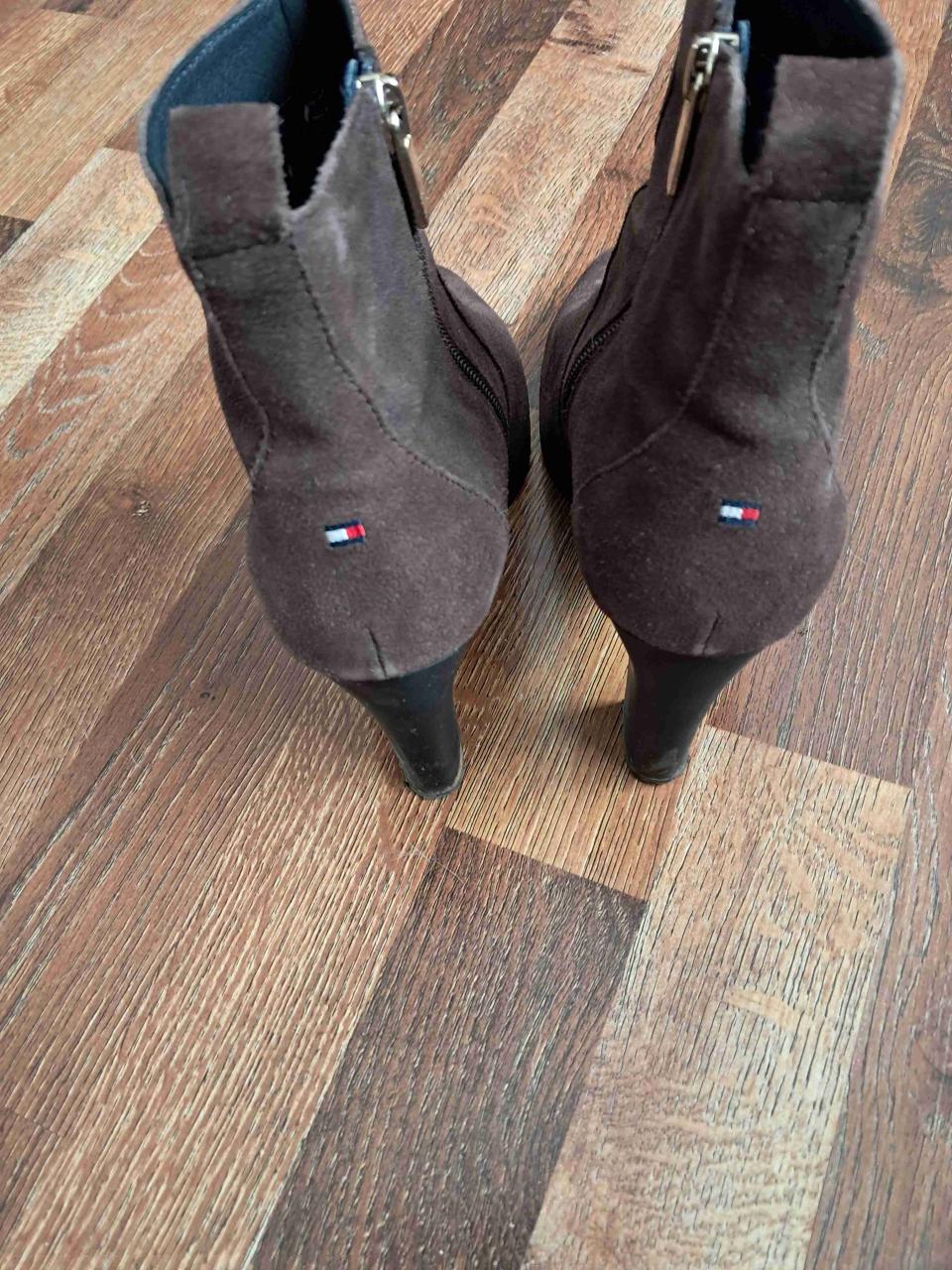 Botines marrones con cierre Talla 38 - miniatura 2