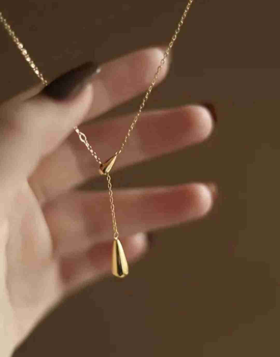 conjunto colgante y aros de gota - miniatura 2