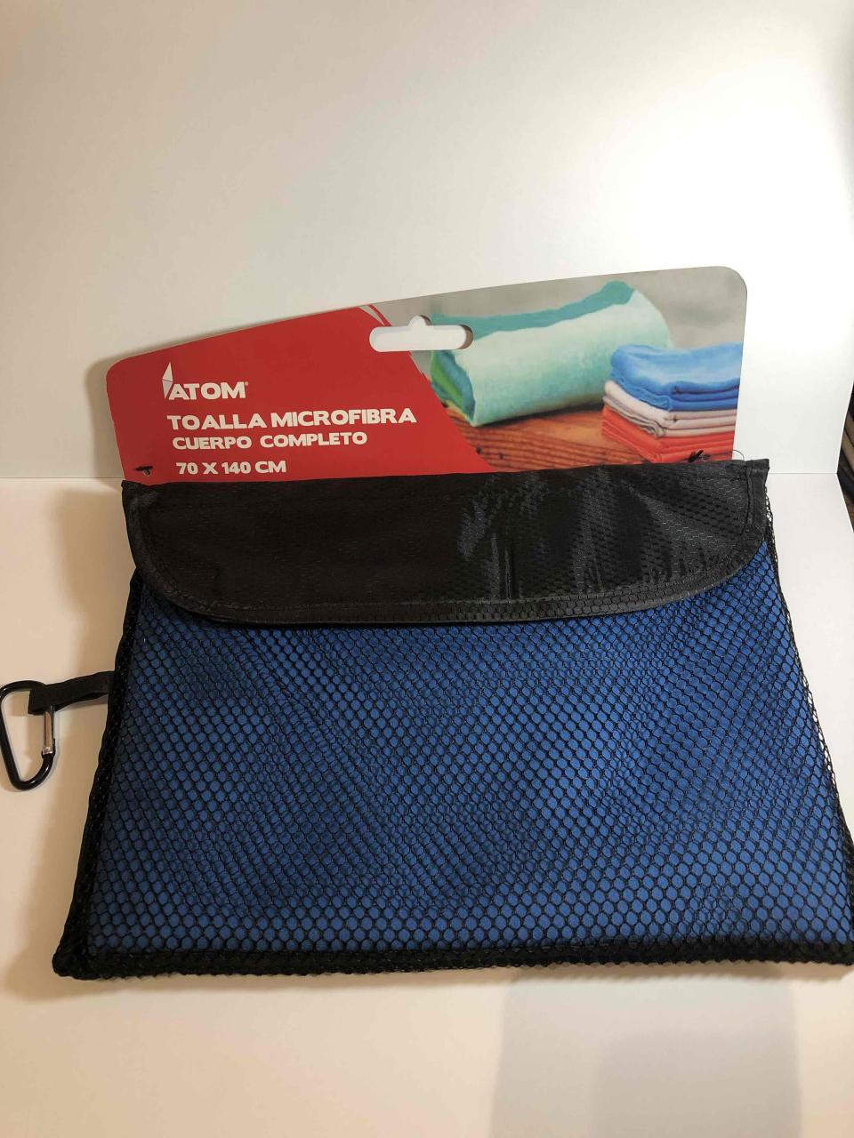 Toalla microfibra ATOM azul - miniatura 1