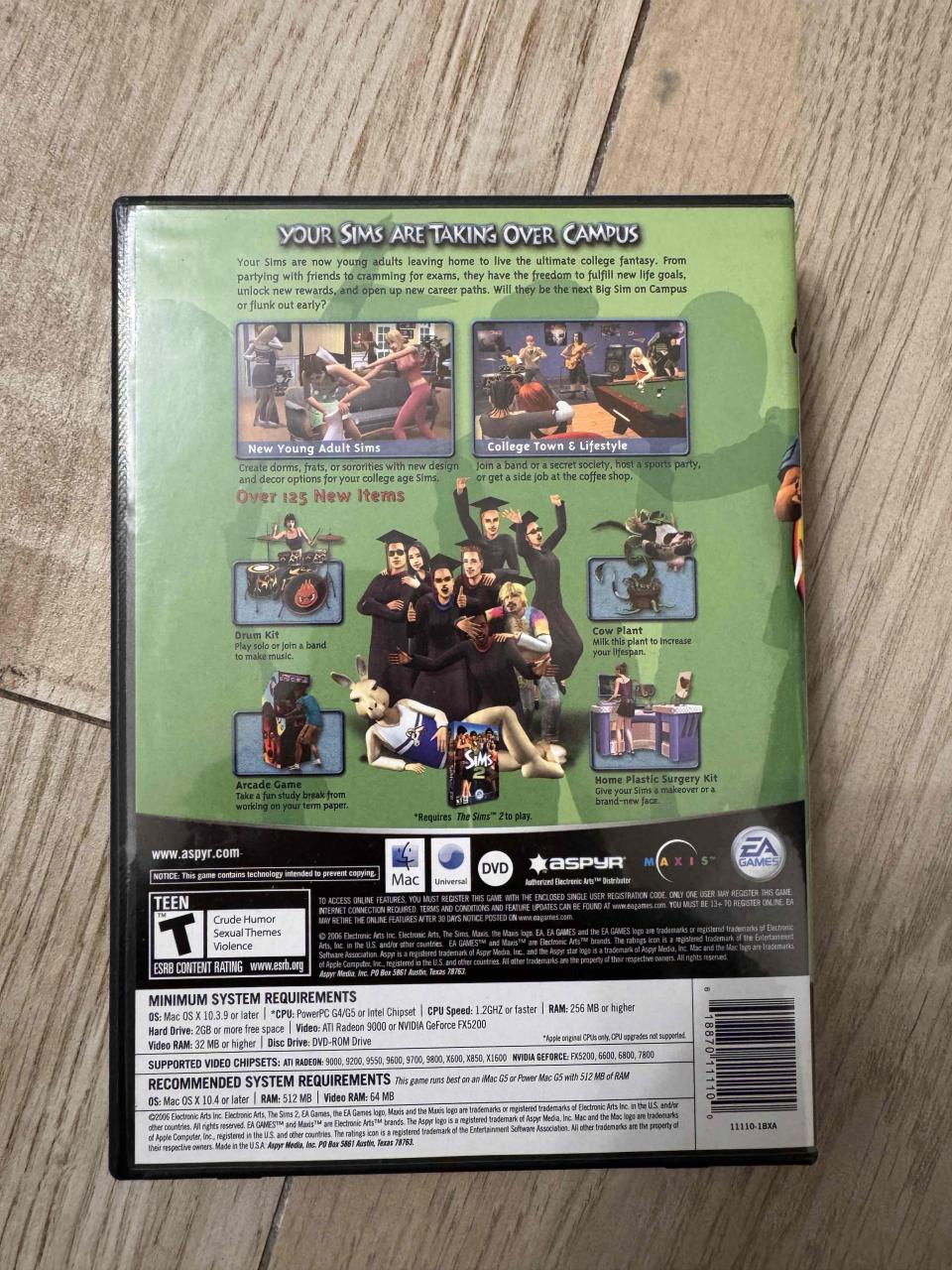Juego The Sims 2 University Mac DVD - miniatura 2