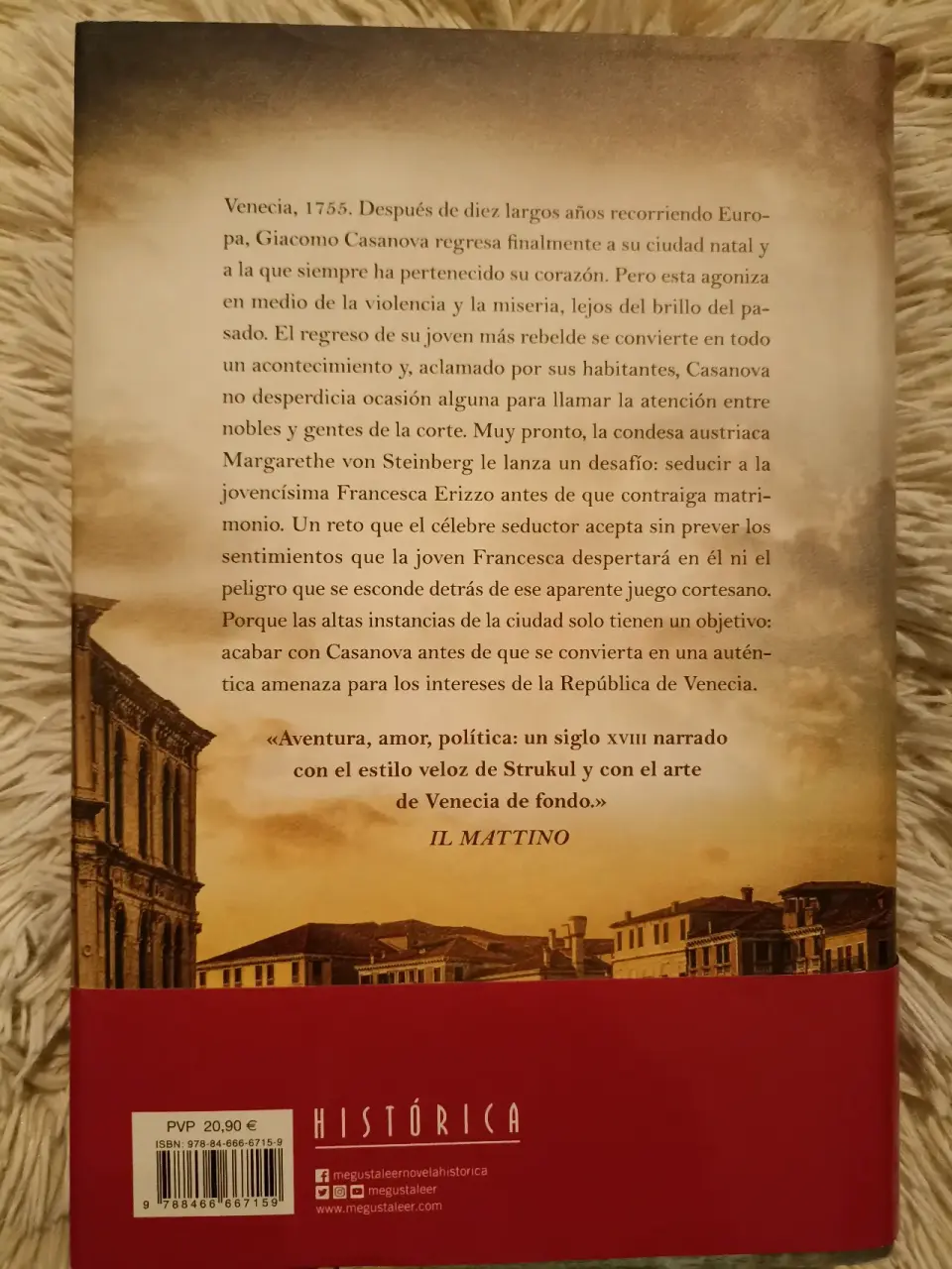 Libro "Casanova" Matteo Strukul - miniatura 3