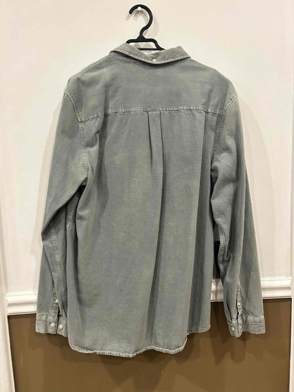 Camisa Zara azul grisácea hombre - miniatura 2