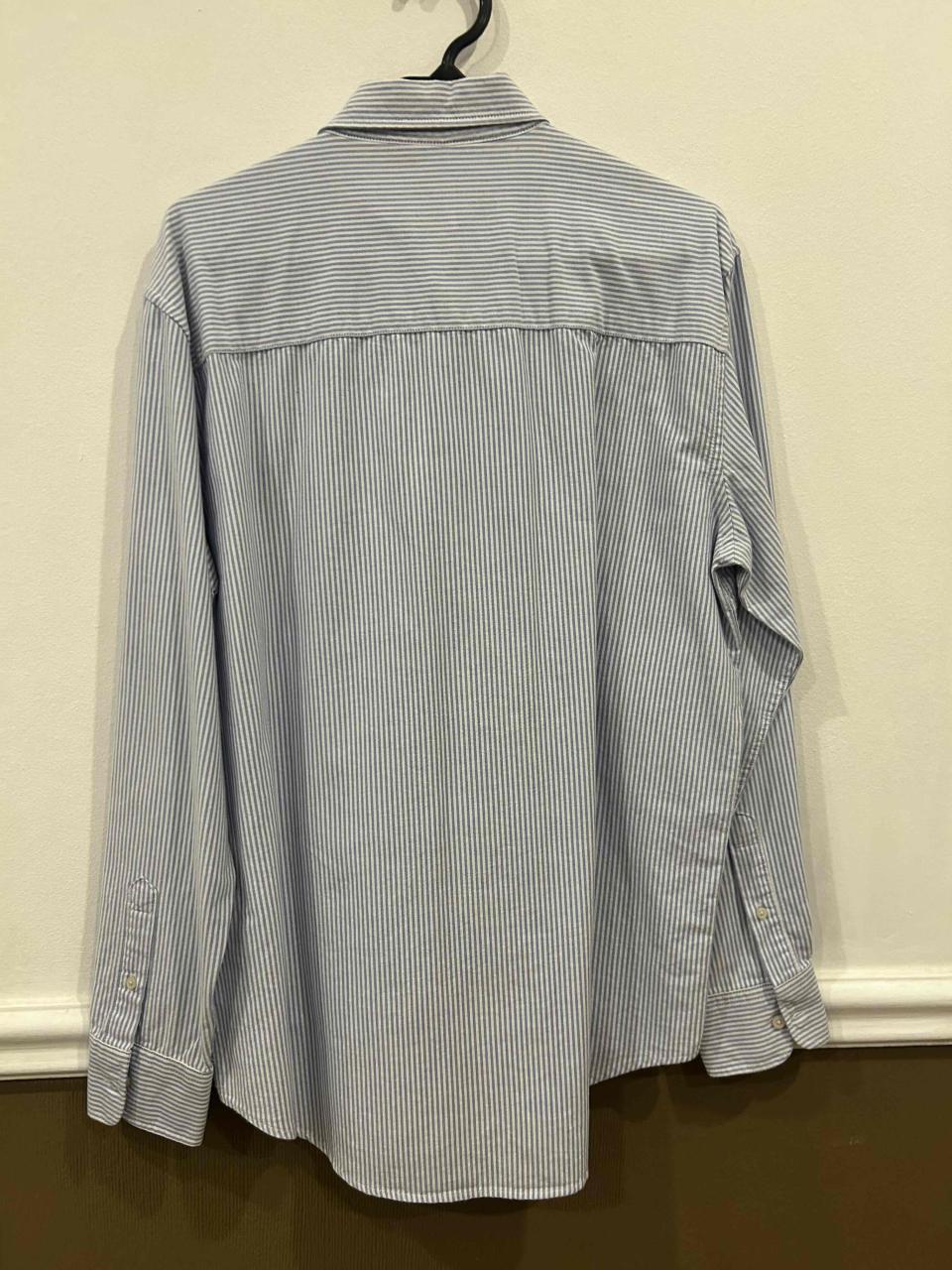 Camisa Zara celeste con rayas hombre - miniatura 2