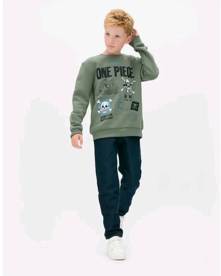 Polerón verde One Piece talla 10-11 - miniatura 3