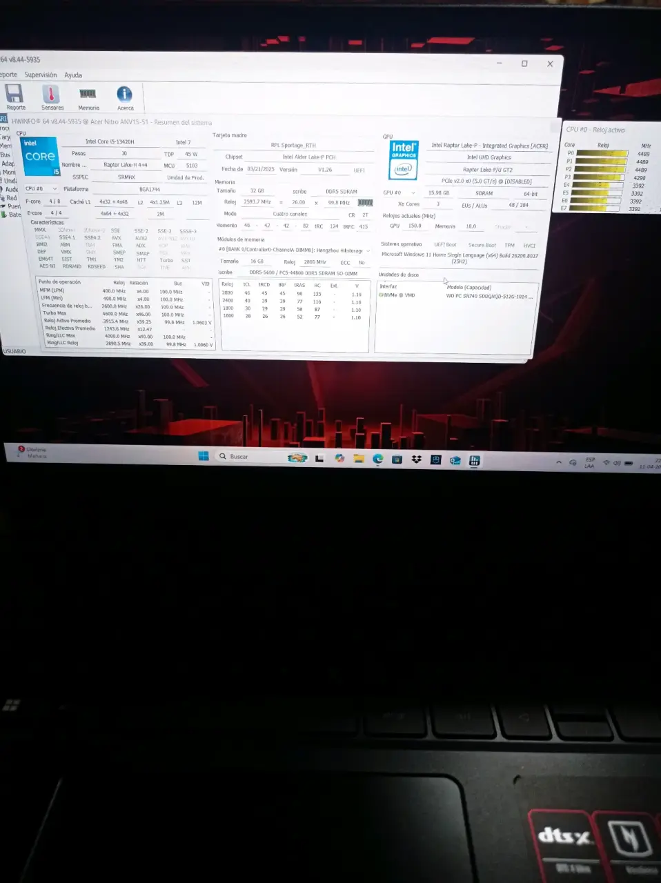 Notebook gamer Acer NitroV15 - miniatura 6