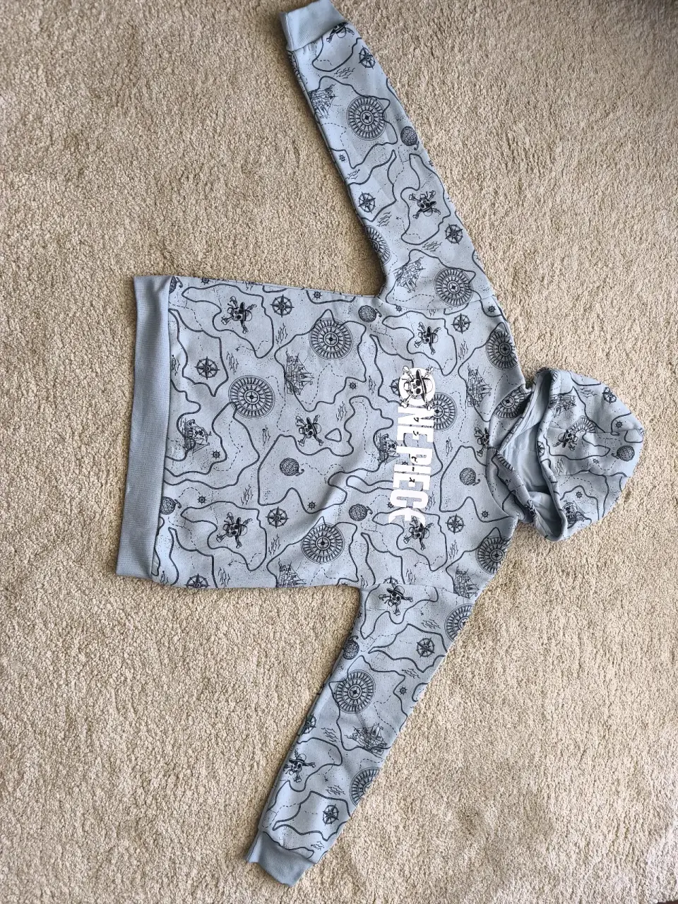 Polerón One Piece Celeste talla 11-12 - miniatura 2