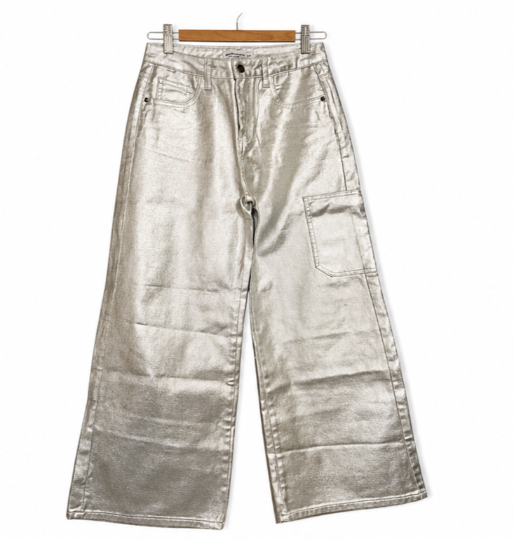 Pantalones de cuero metálico - miniatura 1