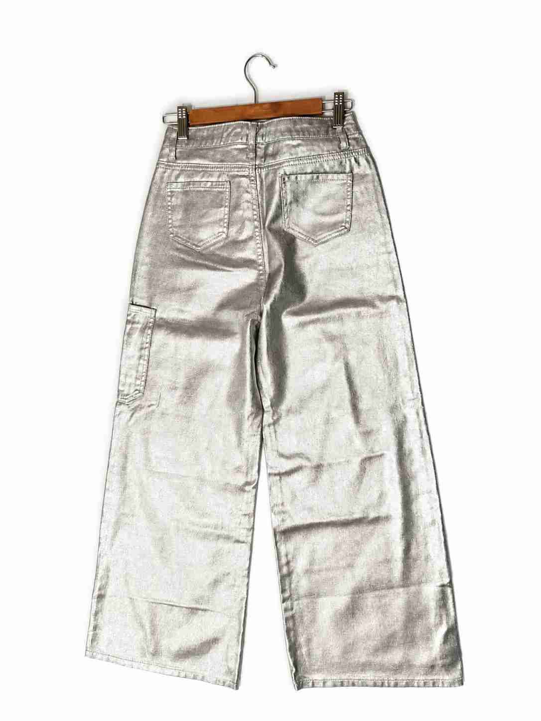 Pantalones de cuero metálico - miniatura 2