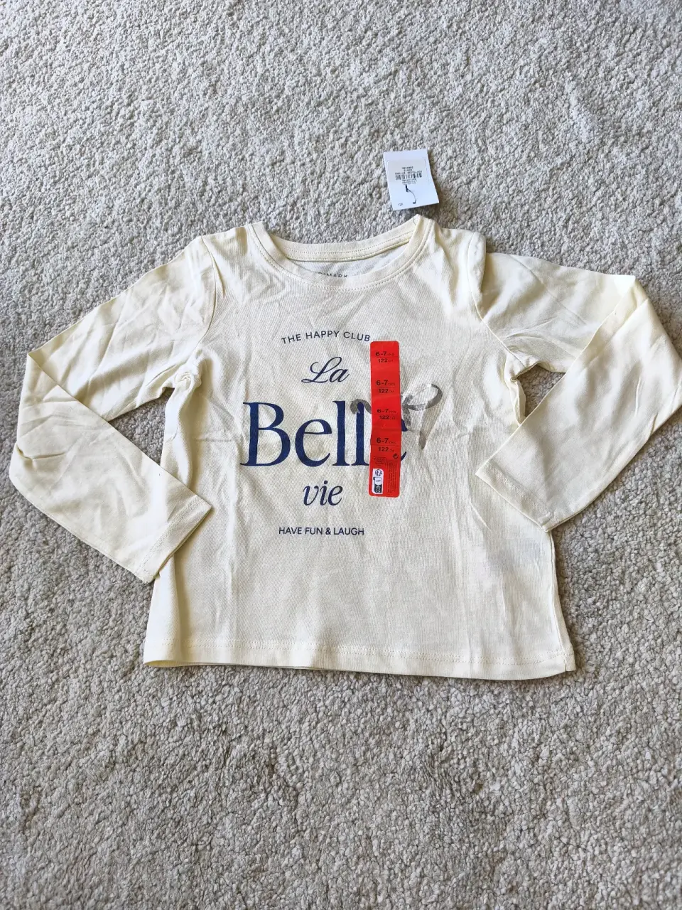Polera beige estampada "La Belle Vie" - miniatura 2