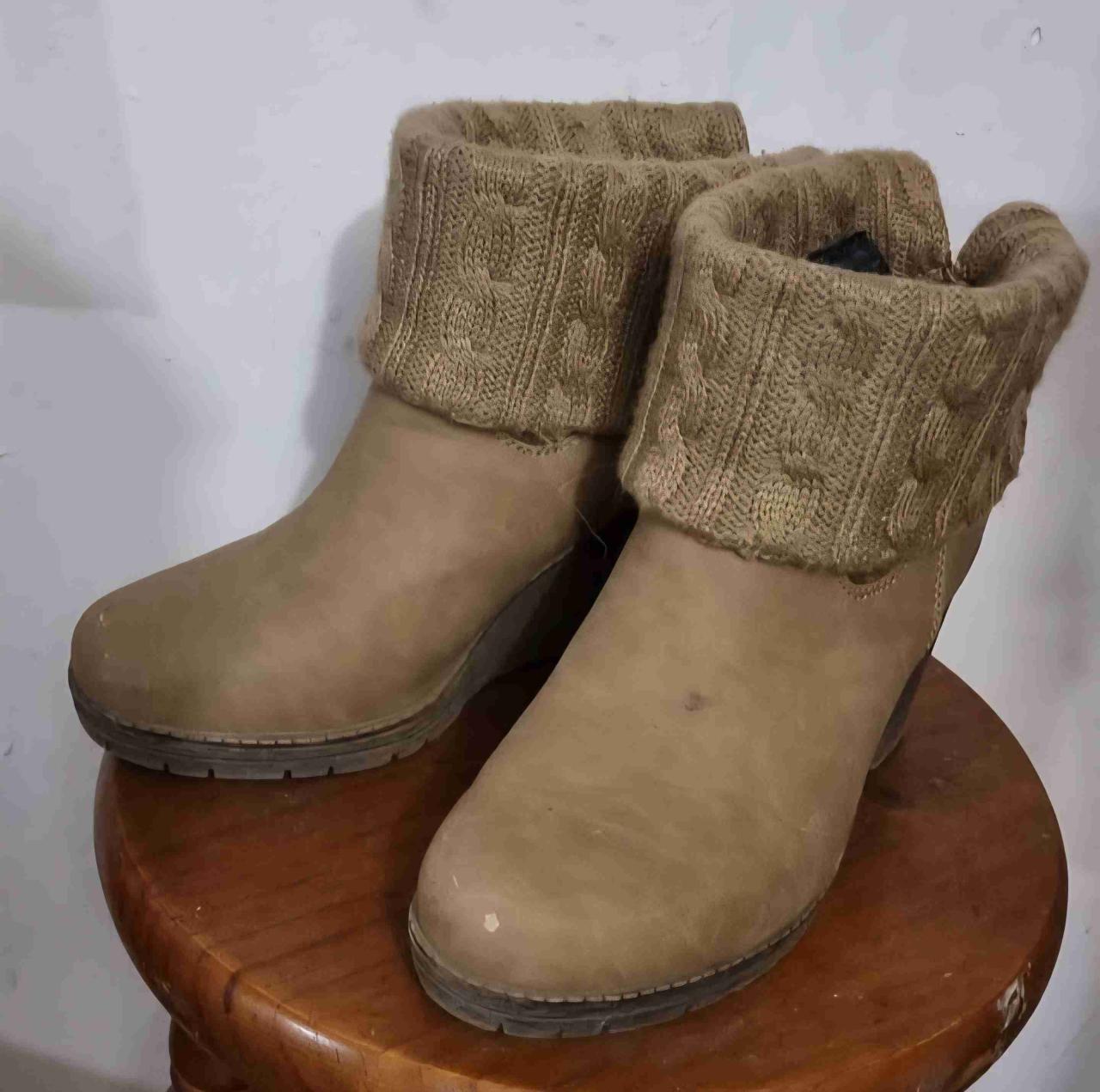 Botines de tacón beige 37/38 - miniatura 5