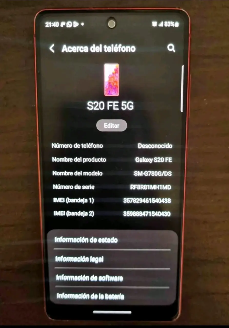 Samsung Galaxy s20 fe - miniatura 2