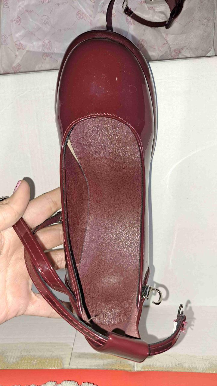 Zapatos de plataforma burdeos - miniatura 2