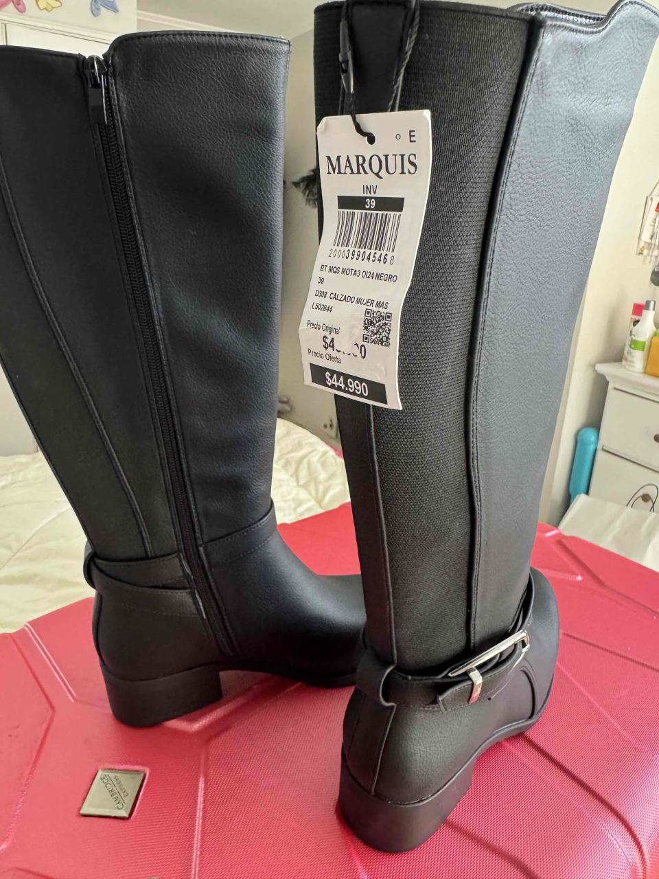 Botas altas negras Marquis (sin caja) - miniatura 2