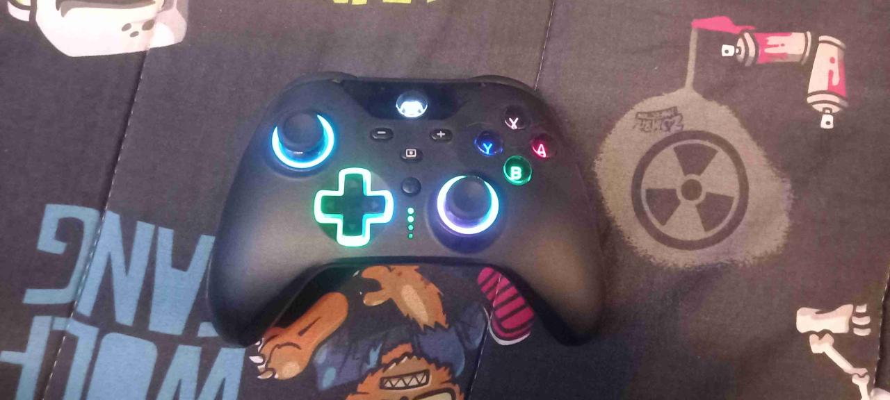 Control de switch gamer rgb negro - miniatura 1