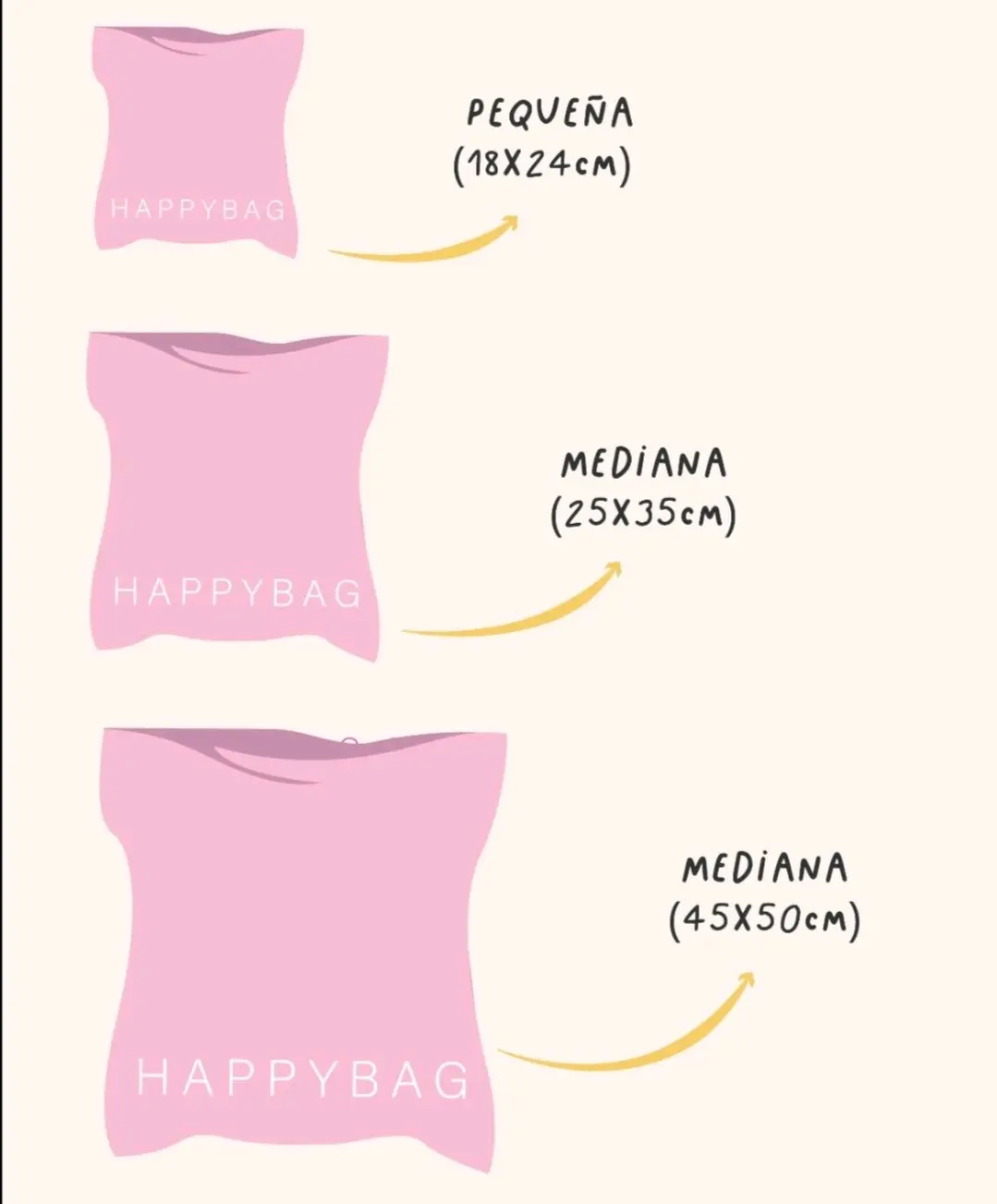 Bolsa de envío rosa Happy Bag - miniatura 2