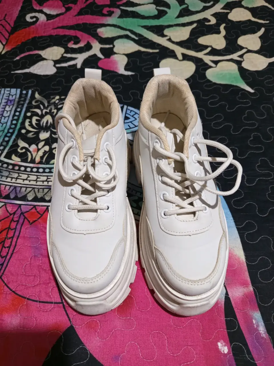 Zapatillas  blancas plataforma - miniatura 2