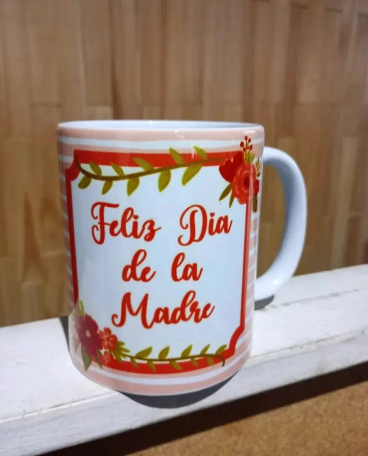 Taza Día de la Madre con diseño floral - miniatura 4