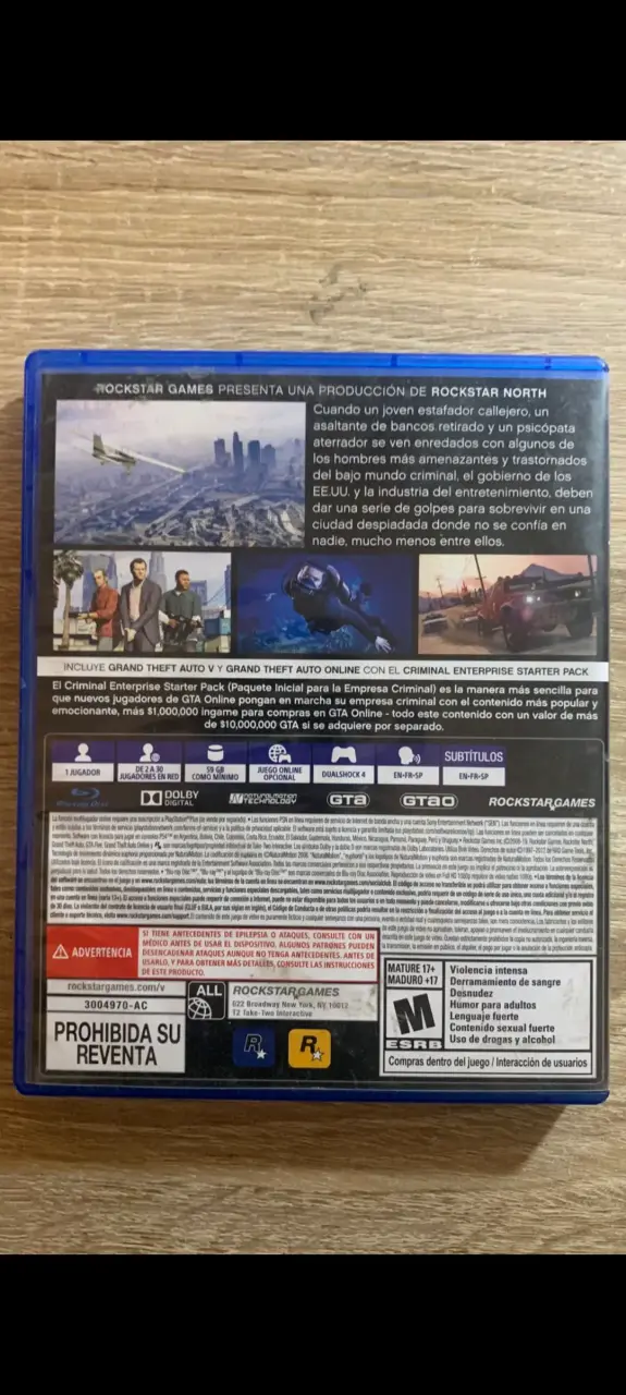 Juego PS4 Grand Theft Auto V - miniatura 2