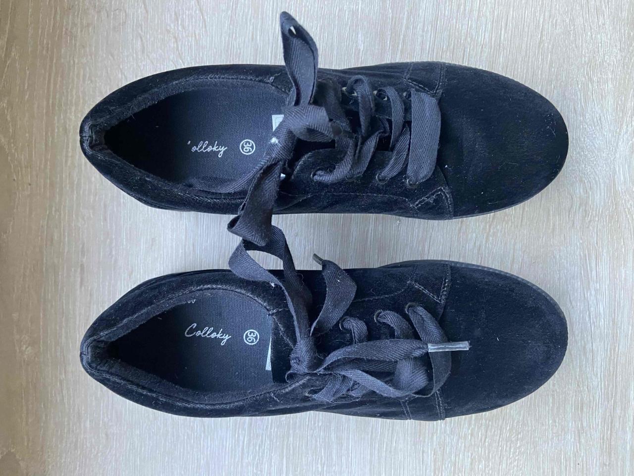 Zapatos negros con plataforma marca Colloky N36 - miniatura 2