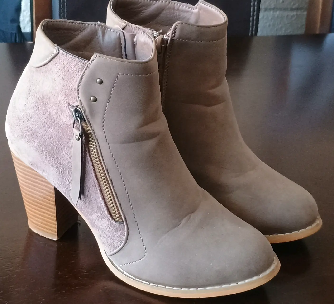 Botines de cuero negros con plataforma - miniatura 3