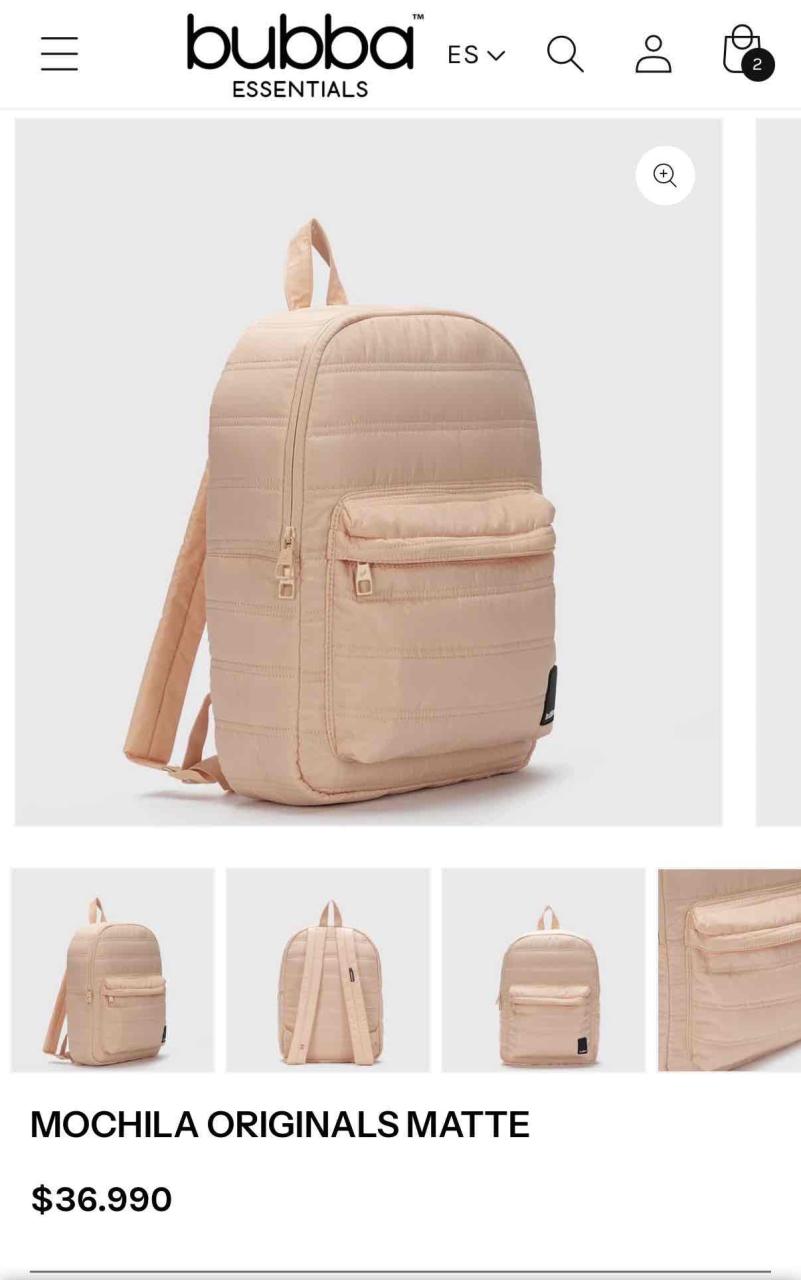 MOCHILA ORIGINALS MATTE COLOR SUNRISE - miniatura 2