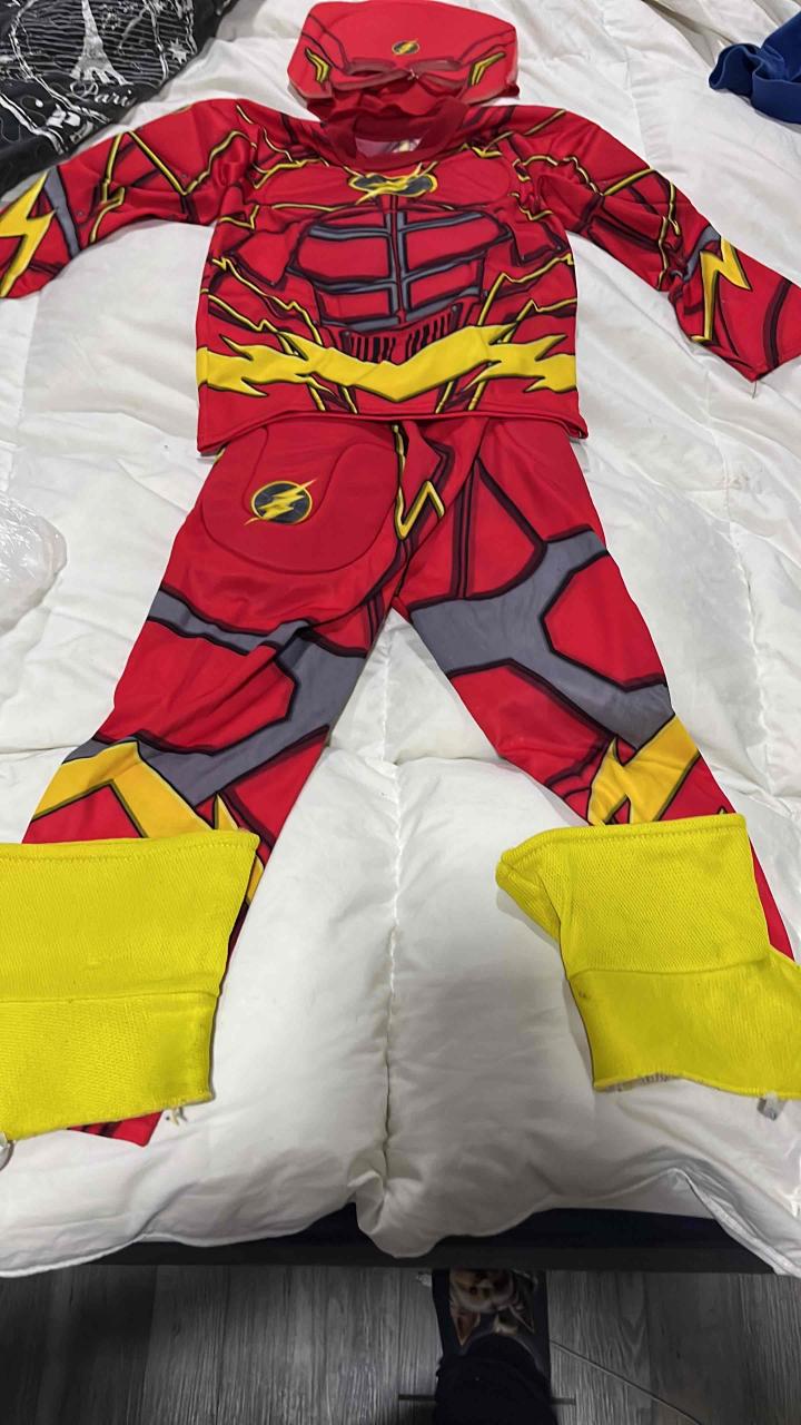 Disfraz infantil de superhéroe rojo