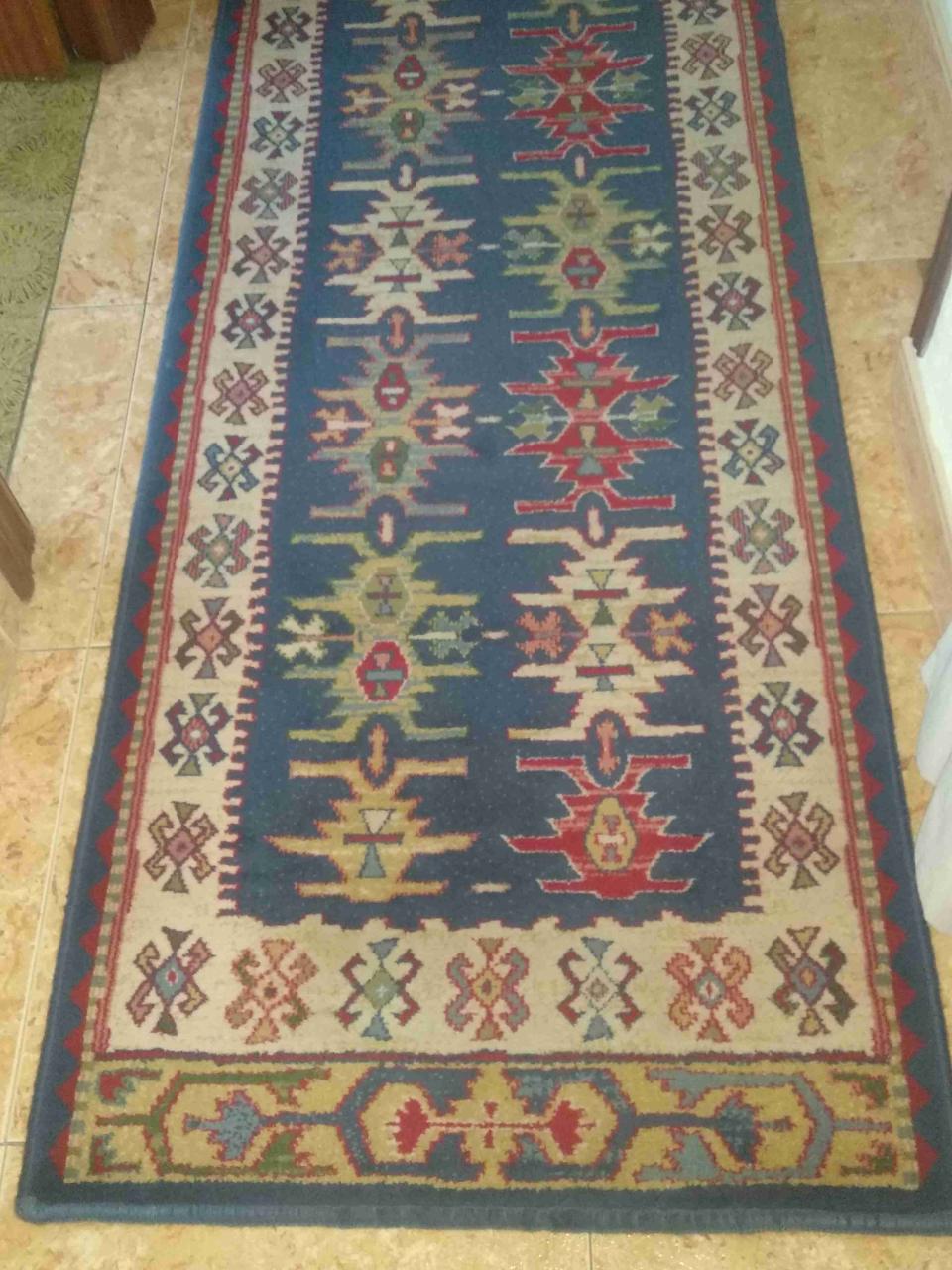 Alfombra estilo kilim multicolor
