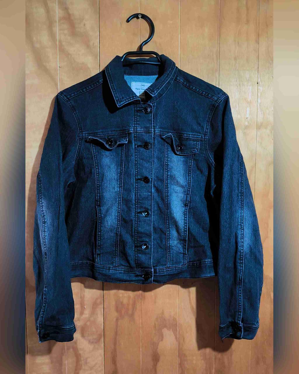 Chaqueta de mezclilla negra - miniatura 1