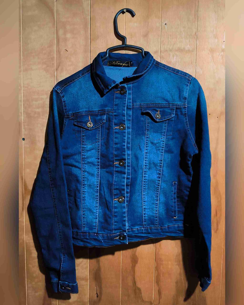 Chaqueta de mezclilla azul - miniatura 1