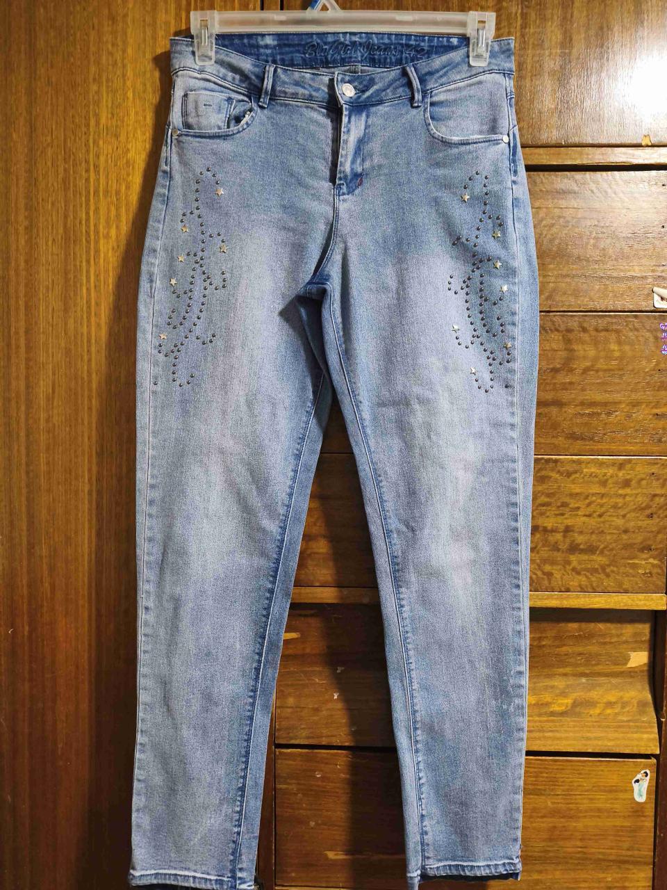 Jeans azules con brillantes - miniatura 1