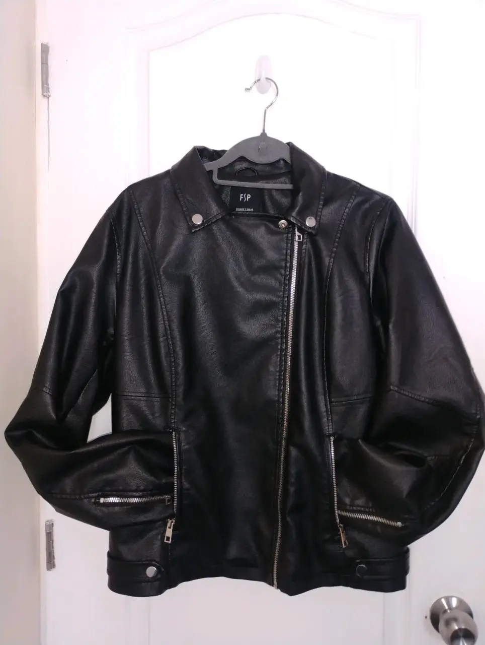 Chaqueta biker negra XL - miniatura 3