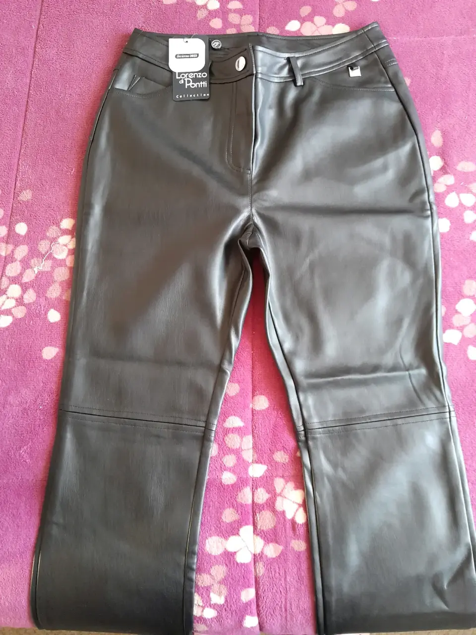 Pantalones cuero Lorenzo di Pontti - miniatura 1