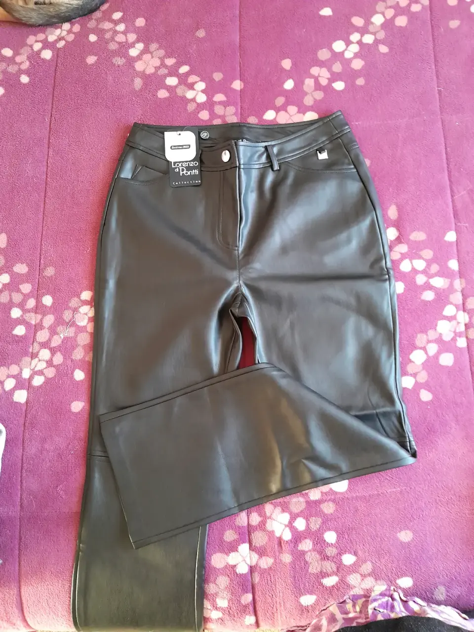 Pantalones cuero Lorenzo di Pontti - miniatura 2