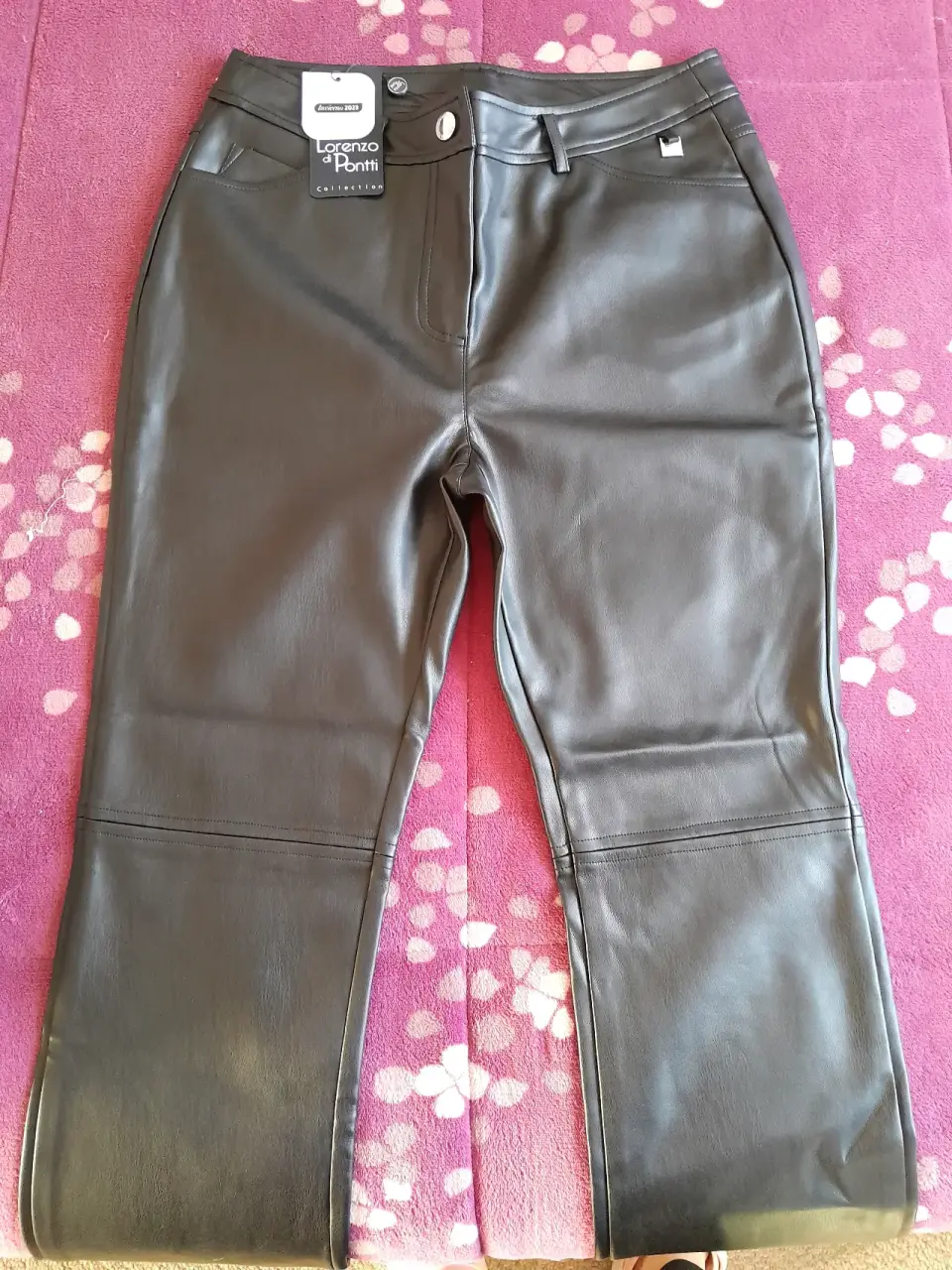 Pantalones cuero Lorenzo di Pontti - miniatura 3