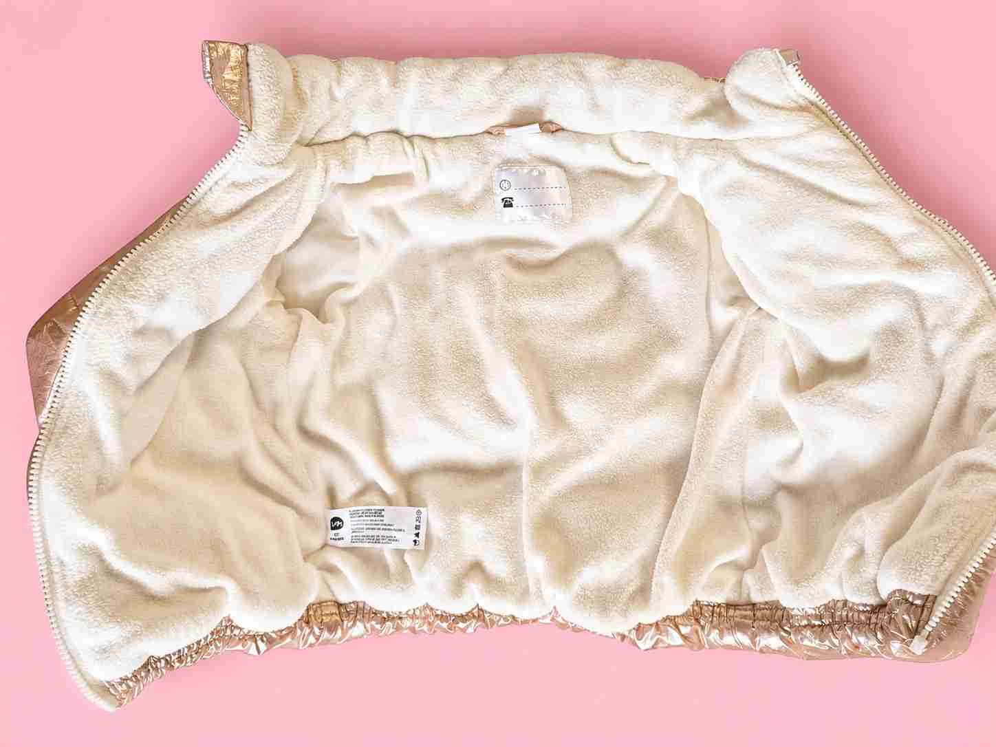 Chaqueta acolchada dorada infantil - miniatura 2