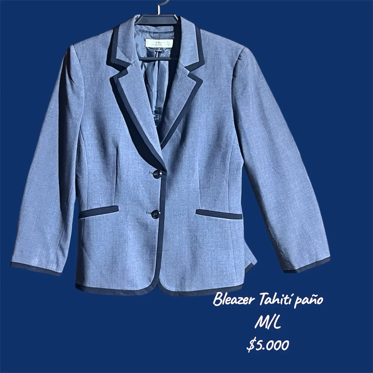 Blazer gris de paño - miniatura 3