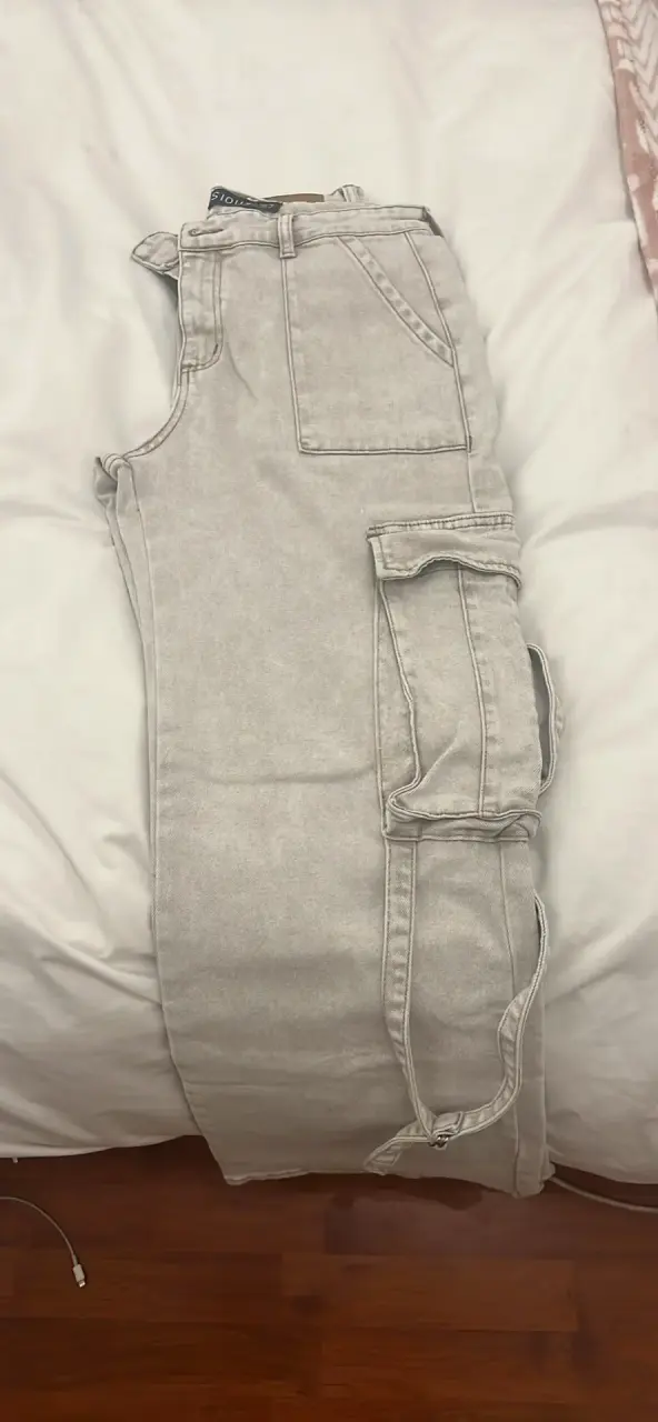 Jeans grises cargo - miniatura 2