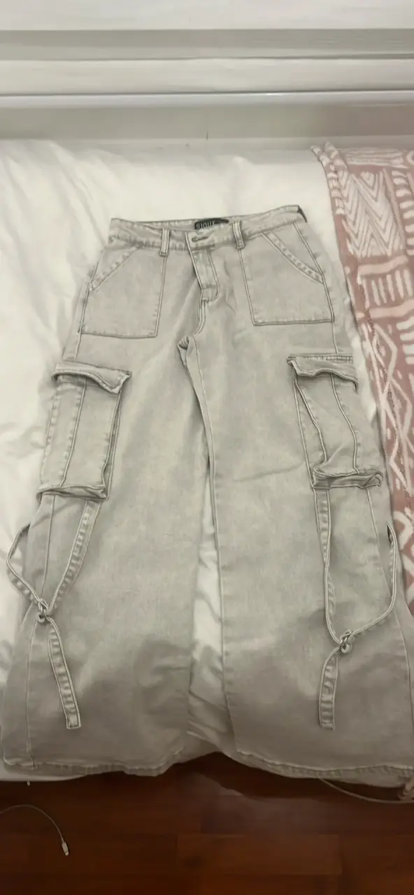 Jeans grises cargo - miniatura 3