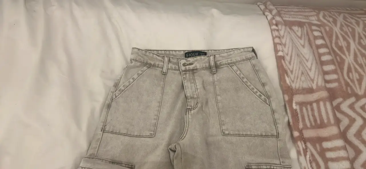 Jeans grises cargo - miniatura 4