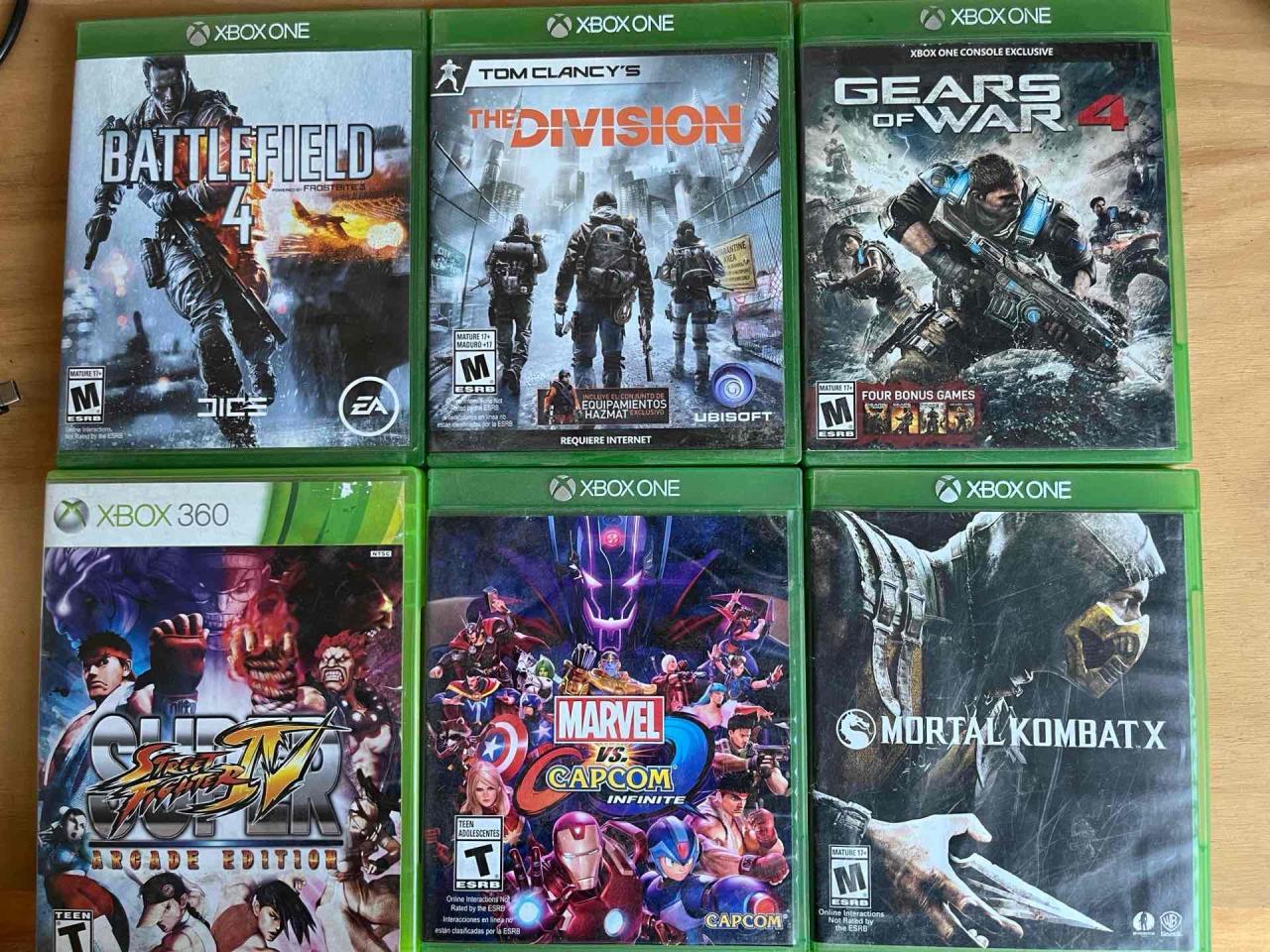 Lote de videojuegos para Xbox One y 360