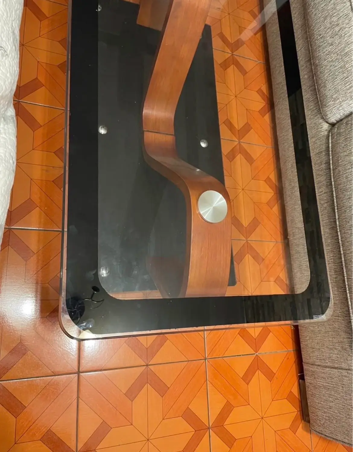 Mesa de centro vidrio negro - miniatura 3