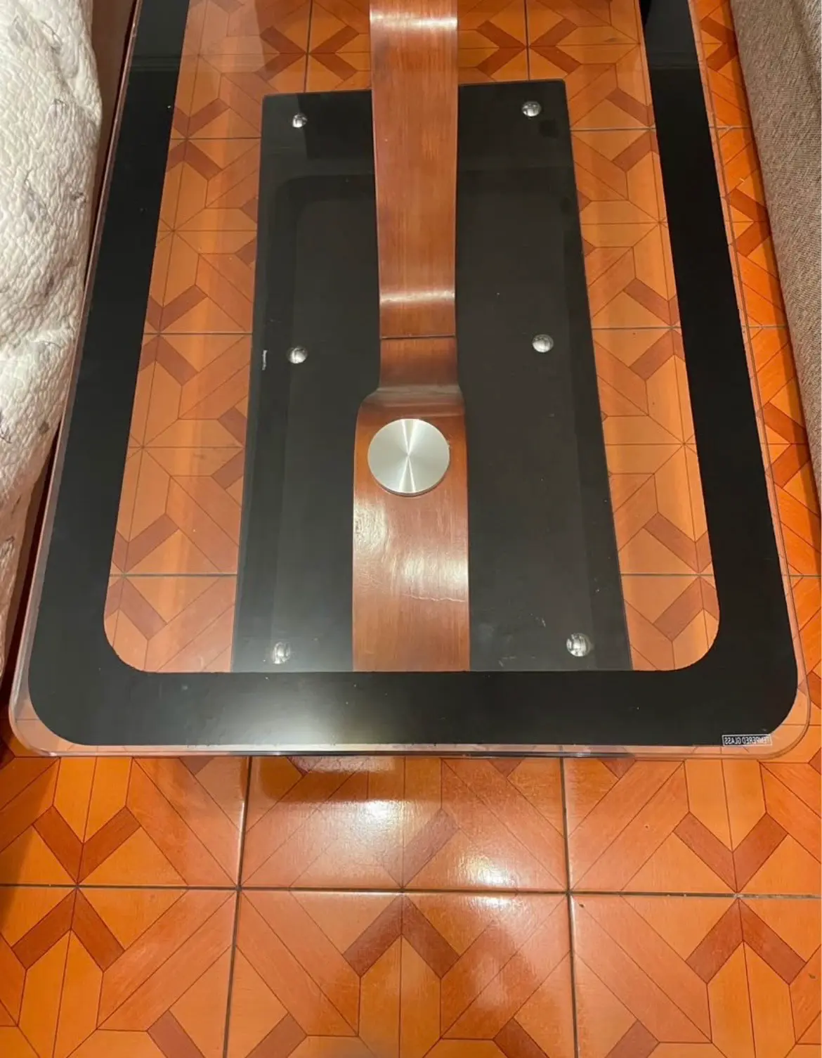 Mesa de centro vidrio negro - miniatura 4