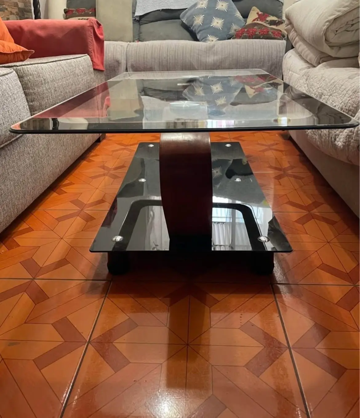 Mesa de centro vidrio negro - miniatura 5
