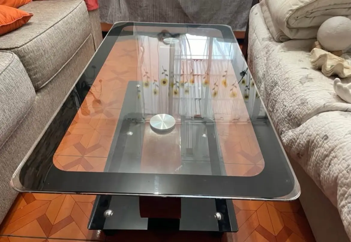 Mesa de centro vidrio negro - miniatura 6