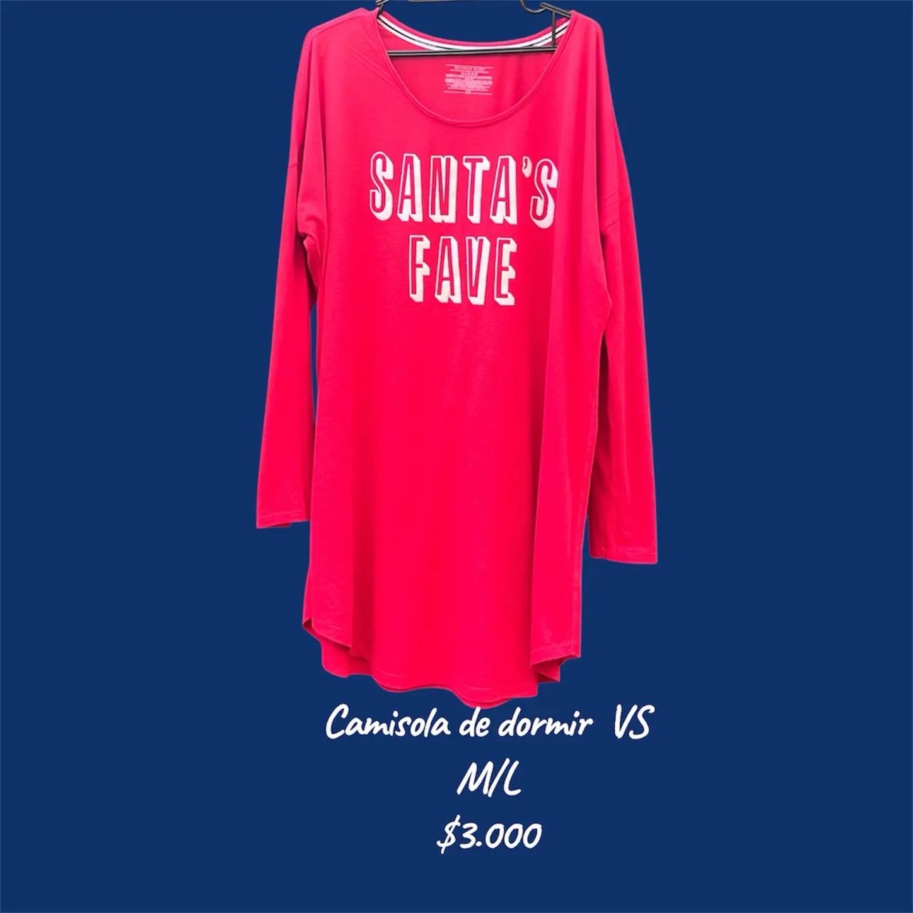 Camisola de dormir roja 'Santa's Fave'