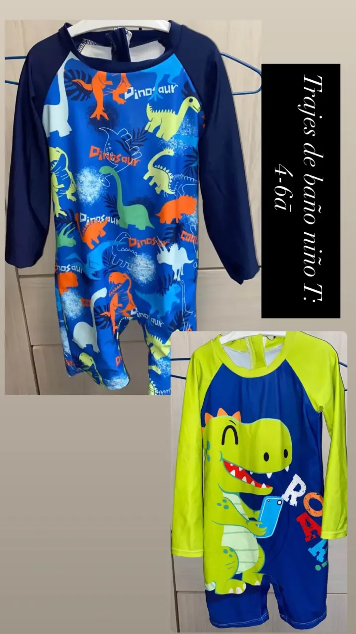 Trajes de baño niño dinosaurio