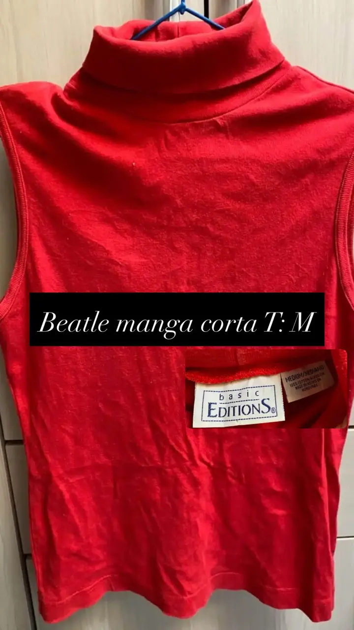 Beatle rojo sin mangas M