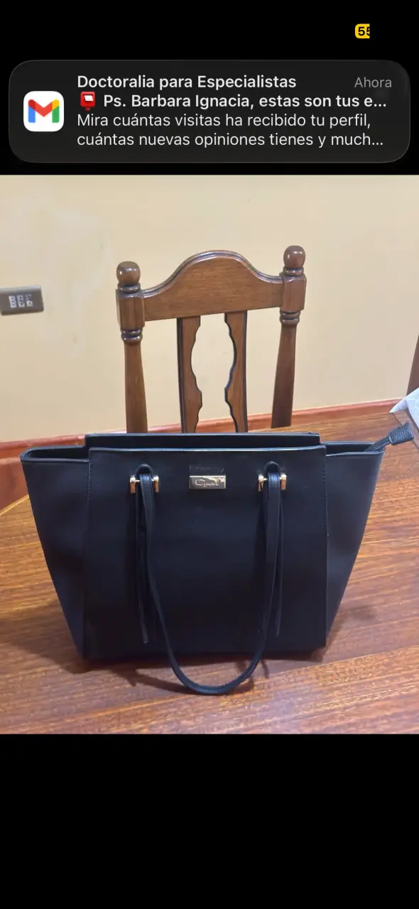 Bolso de mano negro - miniatura 3